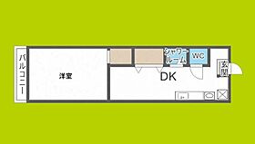 旭文化  ｜ 大阪府大阪市旭区生江１丁目（賃貸アパート1DK・1階・25.00㎡） その2