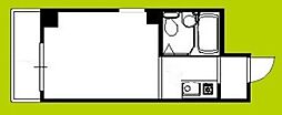 ローズマンション今里 1Kの間取図画像