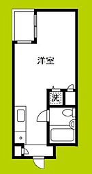 メゾンドオール ワンルームの間取図画像