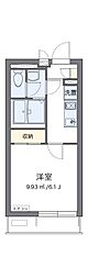 クレイノSHIN　OSAKA 3階1Kの間取り