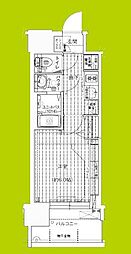 プレサンス大正エミナンス 7階1Kの間取り