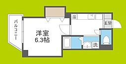 みおつくし京橋 3階1Kの間取り