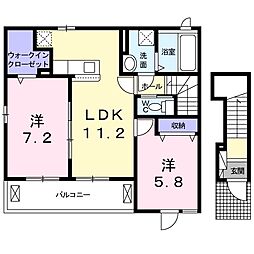 間取図画像 2LDK