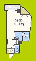 エントレ流町 1Kの間取図画像