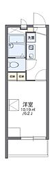 レオパレスルミエール森彦 1Kの間取図画像
