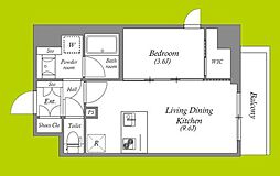 (仮称)天王寺区堀越町PJ 1LDKの間取図画像