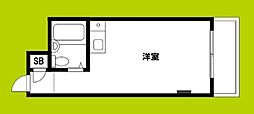 ジェイ・プライド東小橋 ワンルームの間取図画像