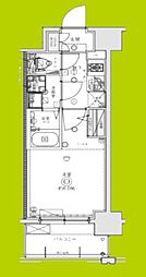 CREST TAPP 庄内 1Kの間取図画像