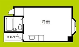 ビジタル浪速3 ワンルームの間取図画像