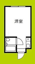 マンションアイリス ワンルームの間取図画像