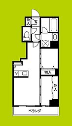 アーバネックス谷町四丁目 2LDKの間取図画像