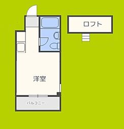 GS緑橋 ワンルームの間取図画像