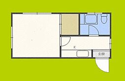 翠連マンション 1Kの間取図画像