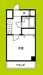 エスリード新大阪第2 1Kの間取図画像