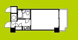 藤和シティコープ新大阪 ワンルームの間取図画像