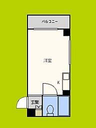 ラパンジール松屋町 ワンルームの間取図画像