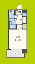 ディナスティ清水谷3 1Kの間取図画像