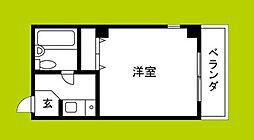 PORU 1Kの間取図画像