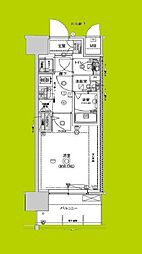 CREST TAPP 大阪EAST 1Kの間取図画像