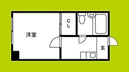 ワンルームマンションぐっど 1Kの間取図画像