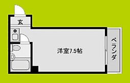 センチュリー中浜 ワンルームの間取図画像