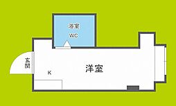 昭和グランドハイツ第2菅栄 ワンルームの間取図画像