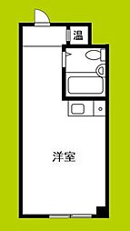 ライフステージ二番館 ワンルームの間取図画像