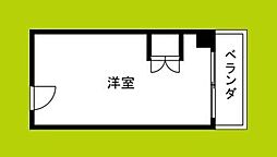 深江橋レジデンスSHARE ワンルームの間取図画像