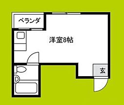 フォレスト新大阪 ワンルームの間取図画像