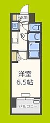 プレサンス四天王寺前夕陽ケ丘 1Kの間取図画像