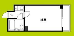 セレスト・パレ 1Kの間取図画像