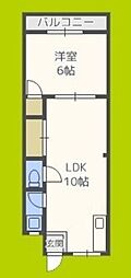 タカイレジデンス 1LDKの間取図画像