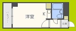 ダイアパレス塚本2番館 ワンルームの間取図画像