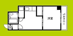 高津ビューハイツ 1DKの間取図画像