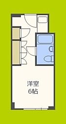 ステュディオ新大阪 ワンルームの間取図画像