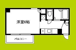 眞柄ビル 1Kの間取図画像