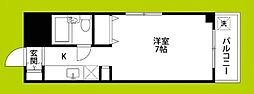 リバーサイド西淀川 1Kの間取図画像