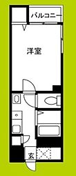 我孫子88マンション 1Kの間取図画像