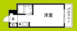 シャトー相川 ワンルームの間取図画像
