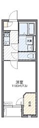 レオネクスト優 1Kの間取図画像