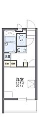 レオパレスルミエール森彦 1Kの間取図画像