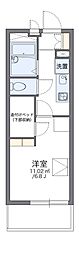 レオパレスプラスパB 1Kの間取図画像