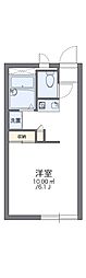 レオパレスマ・メゾン 1Kの間取図画像