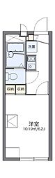 レオパレスネオフォレスト 1Kの間取図画像