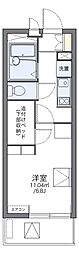 レオパレスLEBEN京橋 1Kの間取図画像