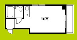 アパートメント天王寺 ワンルームの間取図画像