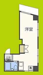 R-CUBE新大阪 ワンルームの間取図画像