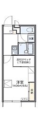 テイルザウエスト 1Kの間取図画像