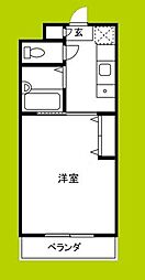 グランメール東淀川 1Kの間取図画像