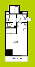 Lalaplace四天王寺夕陽ヶ丘 ワンルームの間取図画像